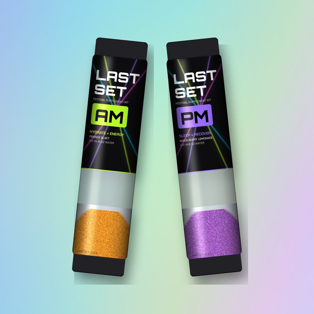 AM and PM stick packs, clear window showing the powder